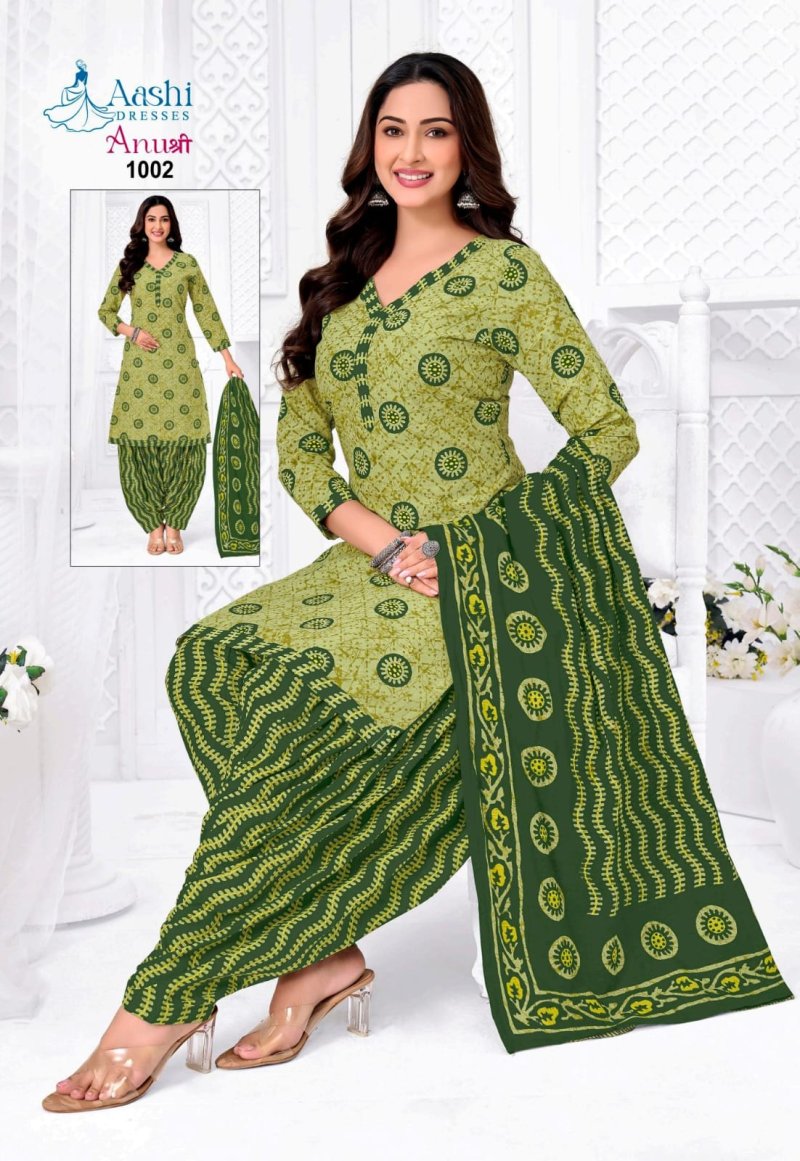 Anushree Patiyala By Aashi Cotton Printed Dress Materials